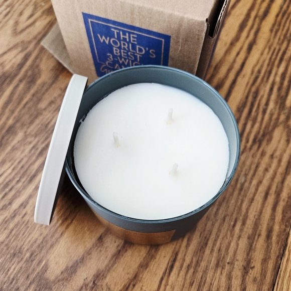 🛍BOGO 50% OFF🥭🍊🍋❄️🕯NWT‼️White Barn "Snowflakes & Citrus" 3-wick Candle - Picture 3 of 10